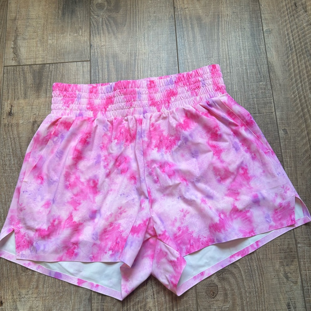 ZYIA Pink Tie-Dye Hendrix finesse shorts